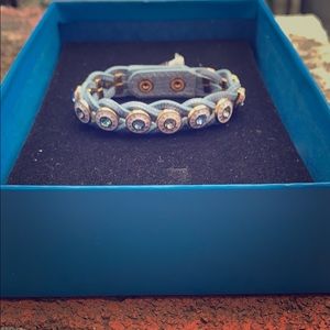 Brand New Henri Bendel Rivet wrap Bracelet/metal